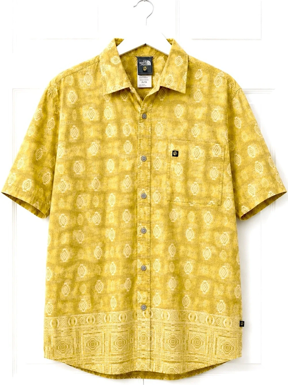 The North Face A5 Series Tribal Print Button Down Shirt XL Hiking Camp Travel